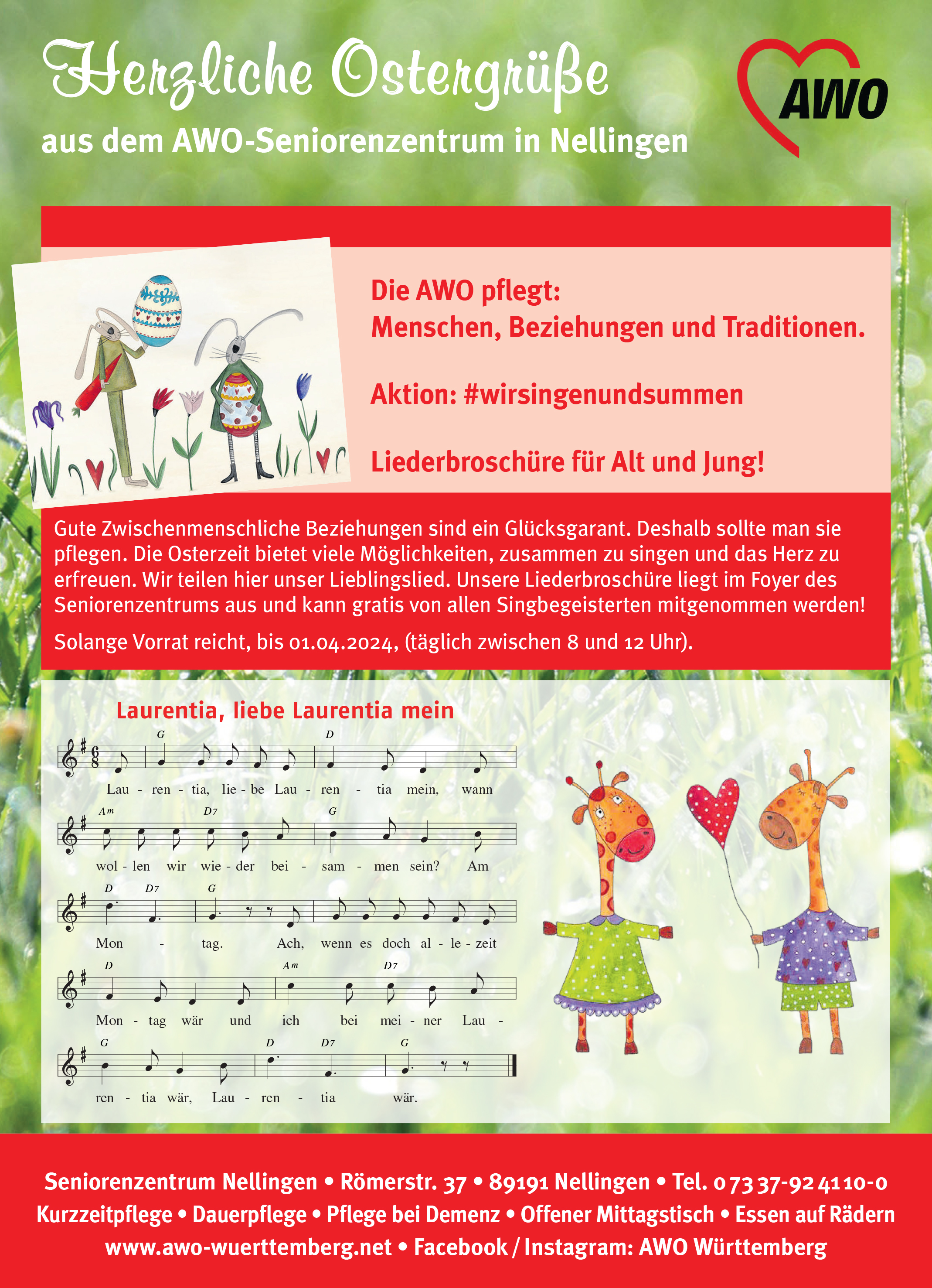 Einleitungsbild Frohe Ostern - mit unseren Liedern!
